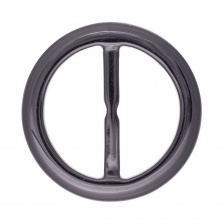 Пряжка пластиковая двухщелевая, внутренний размер 47 мм, цвет черный