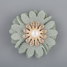 Цветочки декоративные, цвет мятный, диаметр 45 мм, 