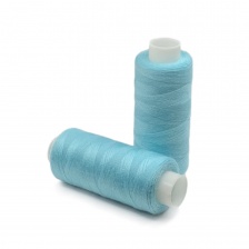 Нитки полиэстер 40/2, цвет №1902 (голубой), катушка 400Y