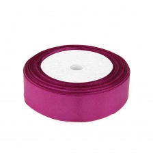 Лента атласная, ширина 25 мм, намотка 25 ярдов, цвет фиолетовый (№029)
