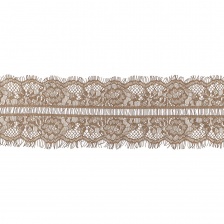 Кружево "Французское", ширина 115 мм, цвет хаки-2, длина 3 метра