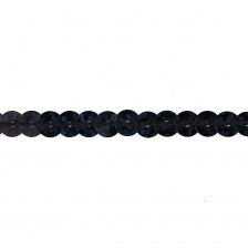 Пайетки на нитке, d=6 мм, цвет черный радужный, намотка 100 ярдов