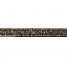 Жаккардовая лента, ширина 25 мм, намотка 10 м, цвет кофейный