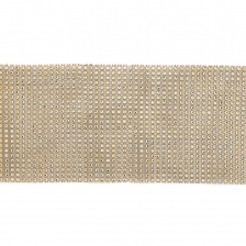 Декоративное украшение из пластика, рулон, цвет золото, ширина 120 мм (24 ряда), намотка 10 ярдов