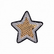 Термоаппликация "Звезда", размер 60 мм