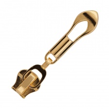 Слайдер для молнии, спираль, тип 5, золото 