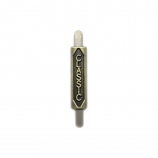 Брошь металлическая, крепление усики, размер 5 мм х 20 мм, цвет бронза