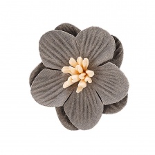 Цветочки декоративные, цвет серый, размер 40 мм,