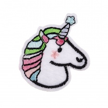 Термоаппликация "Единорог", размер 42х45 мм