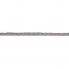 Тесьма отделочная, ширина 4 мм, цвет серый, намотка 500 ярдов