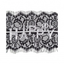 Аппликация кружевная пришивная, размер 230х200 мм