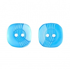 Пуговица пластиковая на два прокола, размер 20L, цвет №9 (голубой)