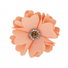 Цветочки декоративные, цвет персиковый, размер 40 мм, 