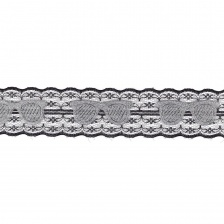 Аппликация кружевная пришивная, ширина 45 мм