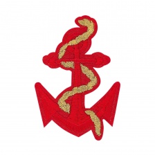 Термоаппликация "Якорь", размер 50х72 мм