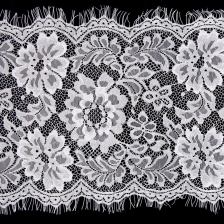 Кружево "Французское", ширина 250 мм, цвет белый, длина 3 метра