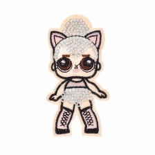 Термоаппликация текстильная, синтетическая, размер 45х80 мм