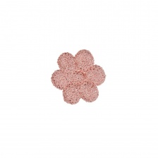 Аппликация 3D "Цветочек", диаметр 15 мм, цвет грязно-розовый