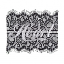 Аппликация кружевная пришивная, размер 230х200 мм