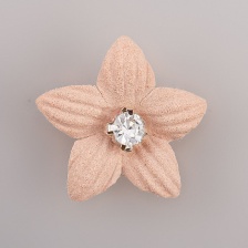 Цветочки декоративные, цвет бежевый, размер 23 мм, 