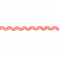 Декоративная тесьма вьюнок, ширина 8 мм, намотка 15 ярдов, цвет персиковый (№66)