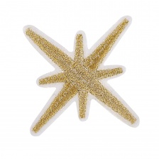 Термоаппликация "Звезда", размер 50х48 мм