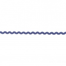 Декоративная тесьма вьюнок, ширина 8 мм, намотка 15 ярдов, цвет темно-синий (№38)