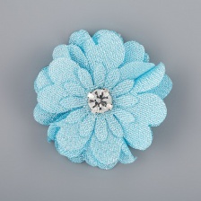 Цветочки декоративные, цвет синий, размер 40 мм, 