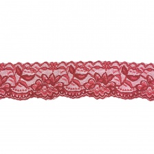Кружево эластичное, ширина 5,5 см, цвет , намотка 15 ярдов, материал лайкра