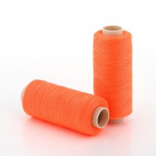 Нитки полиэстер 40/2, цвет №1135 (неоновый оранжевый), катушка 400Y