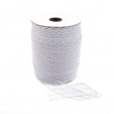 Кружево на сетке, ширина 45 мм, цвет серый (№13), намотка 300 ярдов