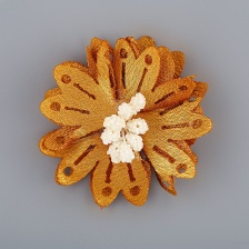 Цветочки декоративные, цвет золотой, размер 40 мм, 