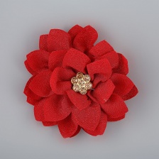 Цветочки декоративные со стразами, цвет бродовый, диаметр 60 мм,