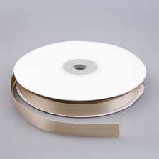 Лента декоративная двухсторонняя, ширина 20 мм, цвет золотой, намотка 100 ярдов