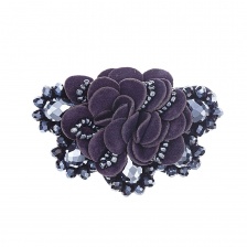 Аппликация с элементами из бисера на фетровой основе, цвет синий, размер 55х70 мм