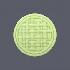 Пуговица пластиковая на ножке, размер 40L, цвет светло-зеленый