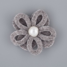 Цветочки декоративные, цвет серый, размер 25 мм, 