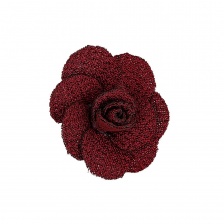Цветочки декоративные, цвет бордовый, размер 28 мм, 