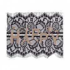 Аппликация кружевная пришивная, размер 230х200 мм