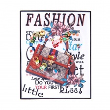 Аппликация пришивная, размер 135х170 мм