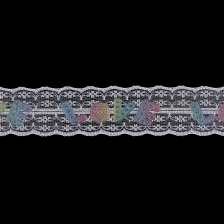 Аппликация кружевная пришивная, ширина 45 мм