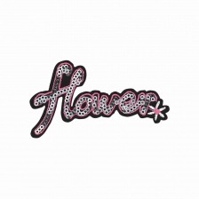 Термоаппликация "Flower" с пайетками, размер 83х55 мм