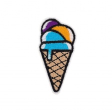 Термоаппликация "Мороженое", размер 30х60 мм