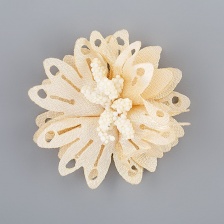 Цветочки декоративные, цвет шампань, размер 40 мм, 