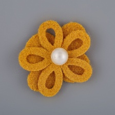 Цветочки декоративные, цвет горчица, размер 25 мм, 