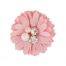 Цветочки декоративные, цвет розовый, размер 40 мм, 