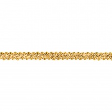 Тесьма отделочная металлизированная, ширина 11 мм, цвет золотой, намотка 15 ярдов