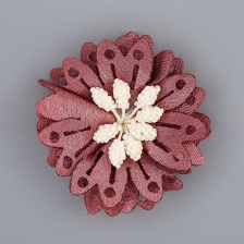 Цветочки декоративные, цвет грязно-розовый, размер 40 мм,