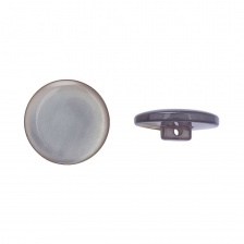 Пуговица пластиковая на ножке, серая перламутровая, 32L