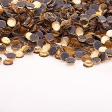 Стразы термоклеевые акриловые SS10, цвет золотистый, 500 гр/уп